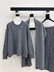 MAX MARA 25S KNIT SKIRT SET 092