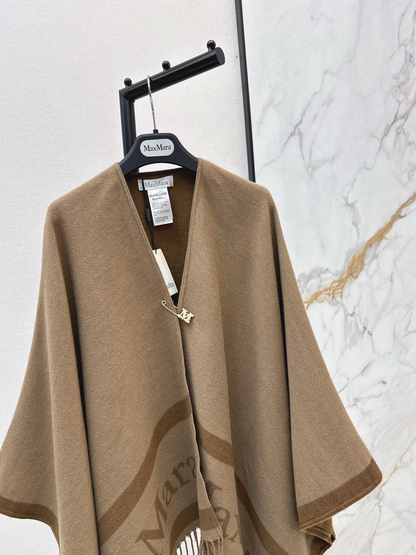 MAX MARA 25S JACQUARD CAPE COAT 009