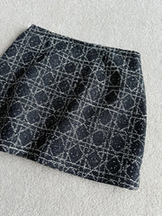 DIOR 25S PLEATED PLAID SKIRT STYLE 009