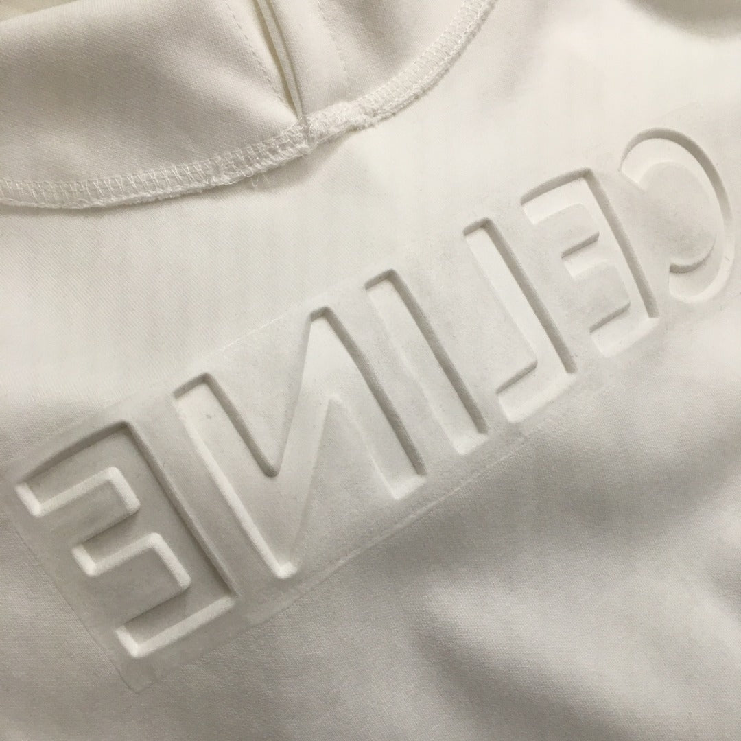 CELINE 25S HOODIE AND WIDE-LEG ELASTIC PANTS SET 0107