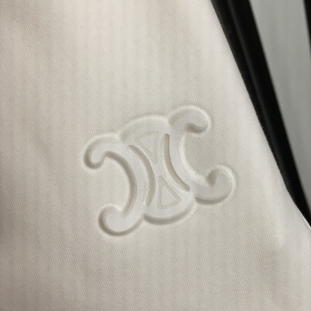 CELINE 25S HOODIE AND WIDE-LEG ELASTIC PANTS SET 0107