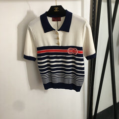 GUCCI SHORT-SLEEVE KNIT TOP 53