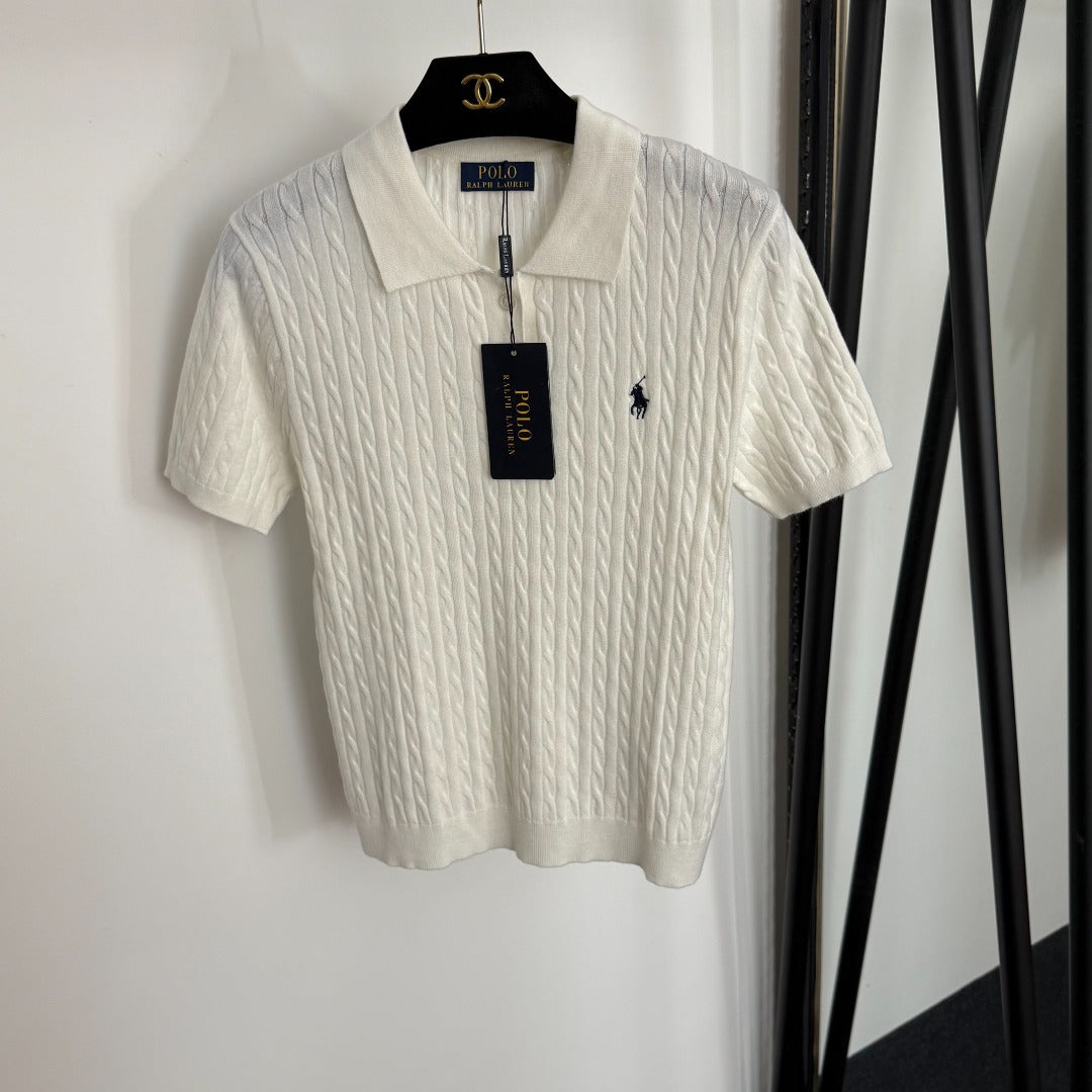 RALPH LAUREN 25S SHORT-SLEEVE POLO SHIRT WITH COLLAR 274