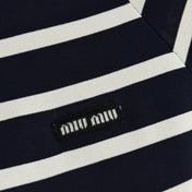MIUMIU SHORT-SLEEVE KNIT TOP STYLE 359