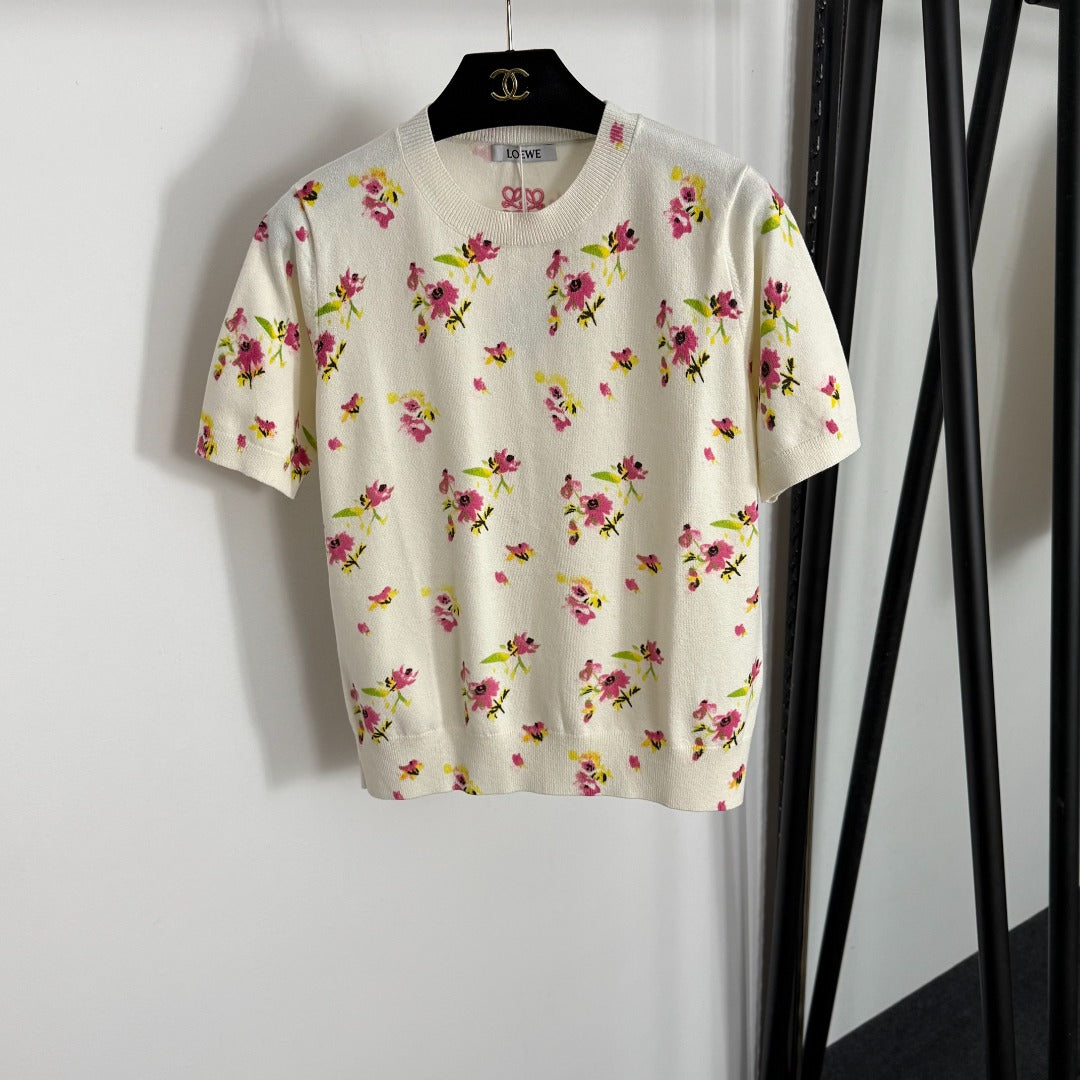 LOEWE SHORT-SLEEVE KNIT TOP STYLE 94