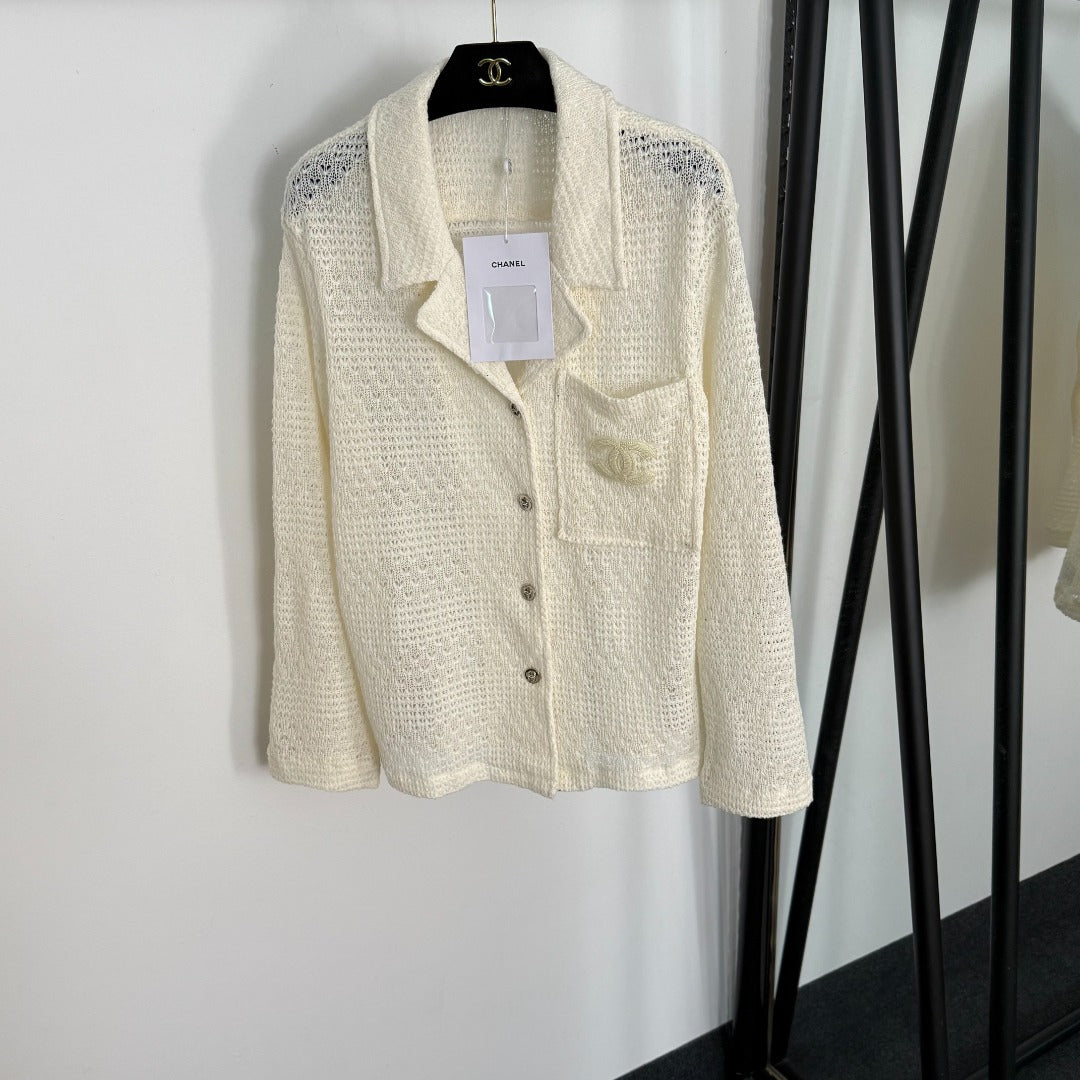 CHANEL 25S LONG-SLEEVE KNIT CARDIGAN STYLE 128