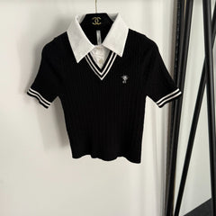DIOR 25S SHORT-SLEEVE KNIT TOP STYLE 099