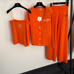 HERMES 25S KNIT THREE-PIECE VEST SET 136