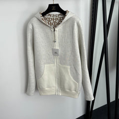 HERMES 25S REVERSIBLE CASHMERE SWEATER JACKET 113