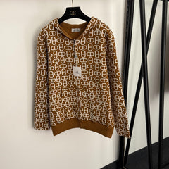 HERMES 25S REVERSIBLE CASHMERE SWEATER JACKET 114