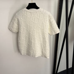 DIOR 25S SHORT-SLEEVE KNITTED CARDIGAN STYLE 329
