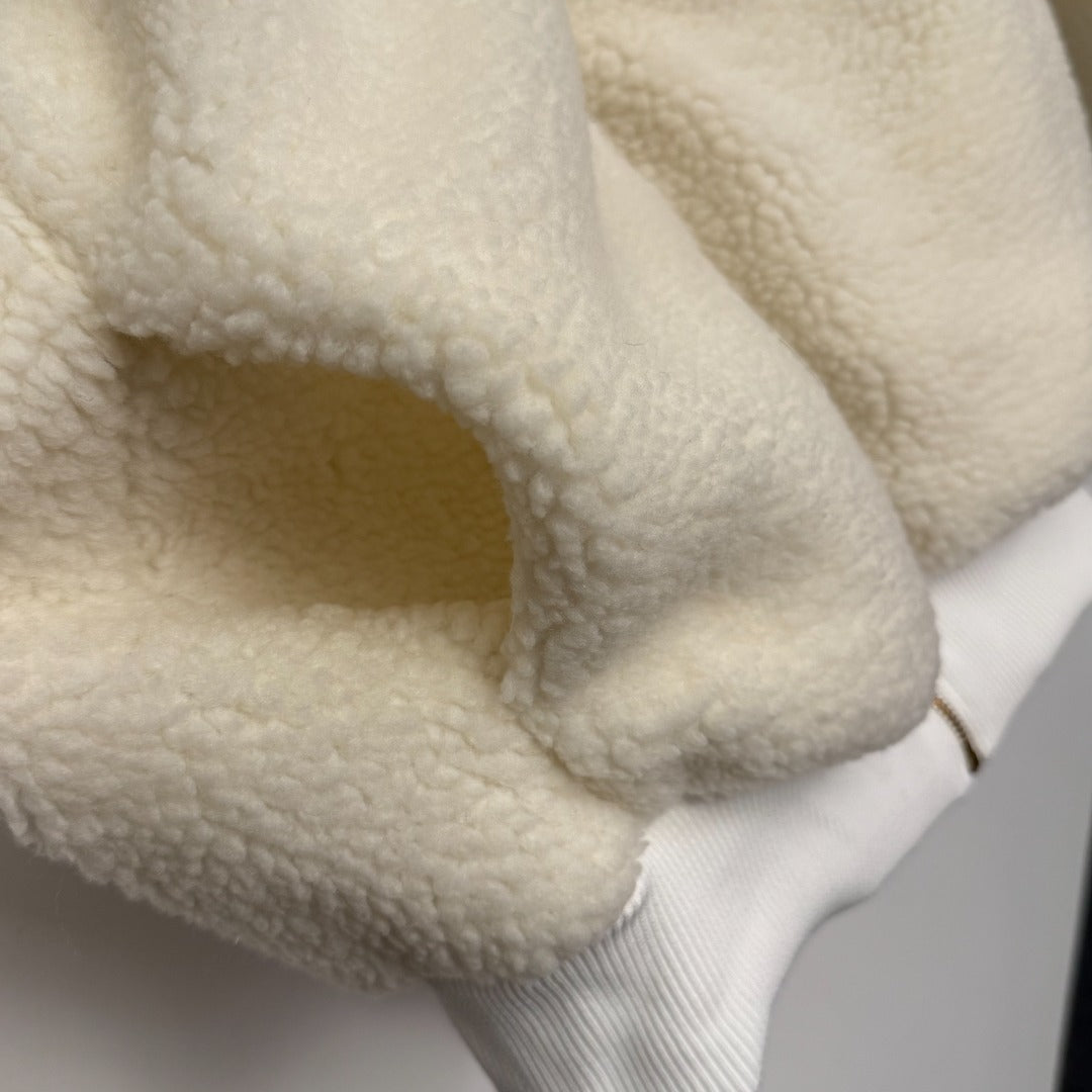 LV 25S STAND-COLLAR JACKET WITH SHEARLING LINING 0157