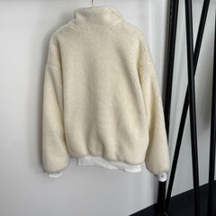 LV 25S STAND-COLLAR JACKET WITH SHEARLING LINING 0157