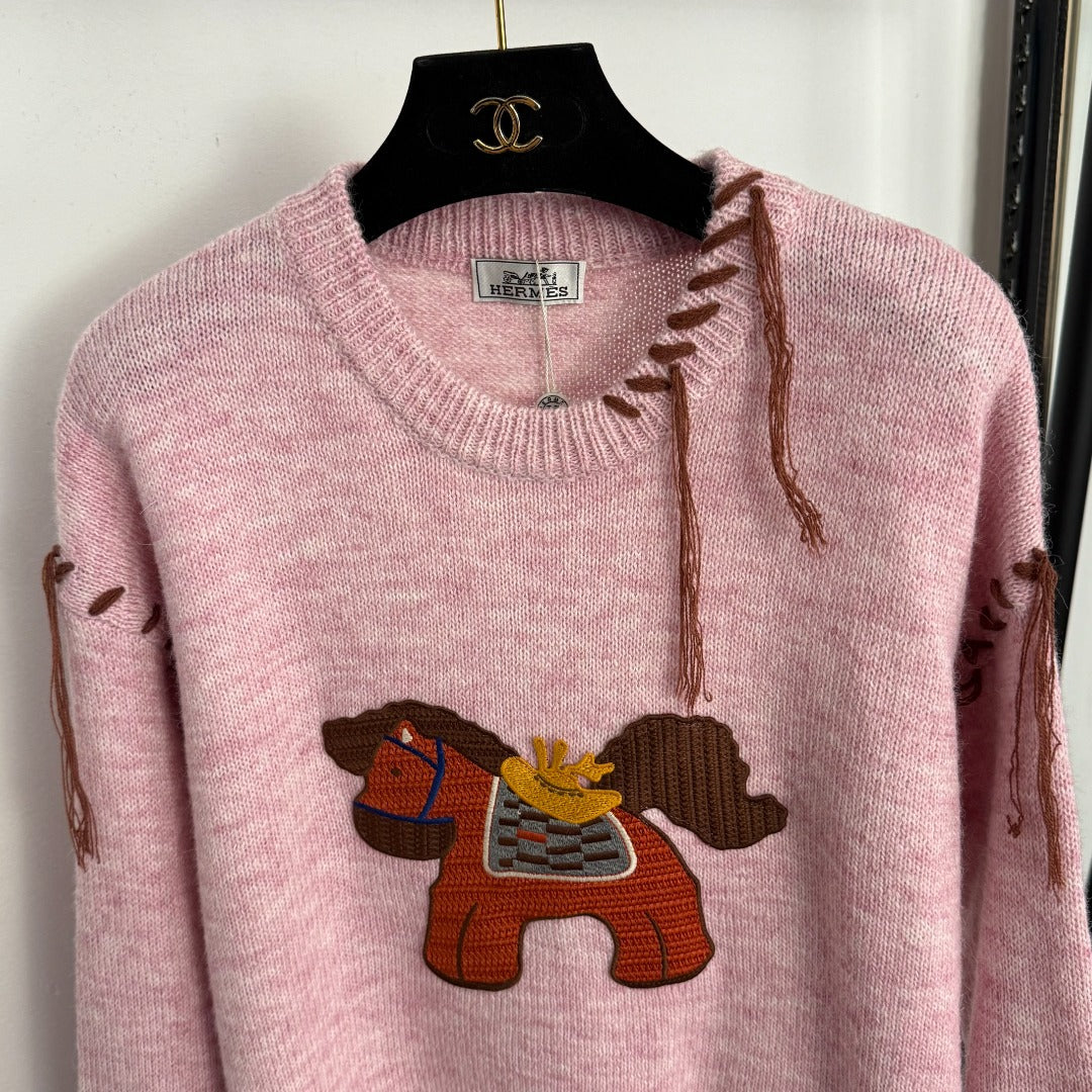 HERMES 25S LONG-SLEEVE SWEATER 470