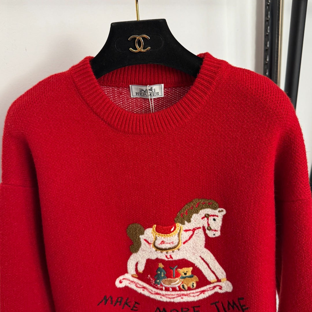 HERMES 25S LONG-SLEEVE SWEATER 467