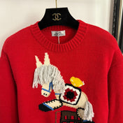 HERMES 25S LONG-SLEEVE SWEATER 456