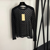 GUCCI 26S LONG-SLEEVE MESH T-SHIRT 186