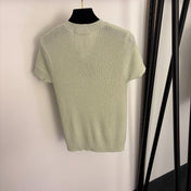 LORO PIANA 26S SHORT SLEEVE KNIT TOP 643