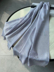 SCARF 210 CM IN PASTEL PURPLE CASHMERE  402209