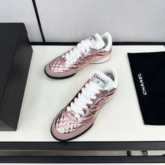 SPORTS SHOES IN GLOSSY COPPER CALFSKIN