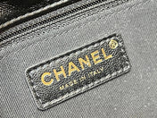 CHANEL 25S HOBO RETRO BAG 24 IN BLACK CALFSKIN GOLD HARDWARE