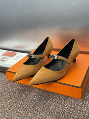 KIARA 40 MM PUMP IN BRONZE BROWN SUEDE
