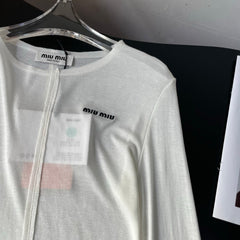 MIUMIU LONG-SLEEVE T-SHIRT STYLE 48