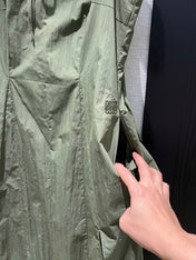 Loewe Lace-up Vest Dress Green Cotton