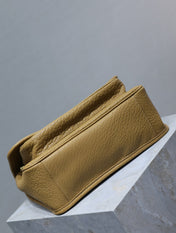 NIKI MEDIUM 28 IN DIJON YELLOW ELEPHANT PATTERN LAMBSKIN