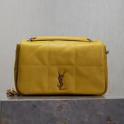 JAMIE 4.3 MINI BAG 20 IN MUSTARD YELLOW LAMBSKIN COPPER HARDWARE