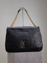 JAMIE 4.3 LARGE BAG 43 IN BLACK LAMBSKIN GOLD HARDWARE