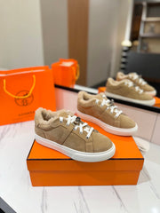 DAY SNEAKER IN TORTILLA BROWN SUEDE AND FLEECE LINING