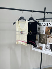CHANEL SLEEVELESS KNIT TOP 273202