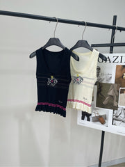 CHANEL SLEEVELESS KNIT TOP 273202