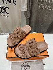 EXTRA SANDAL PASTEL PINK NUDE CALFSKIN