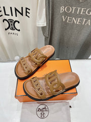 EXTRA SANDAL CARAMEL CALFSKIN
