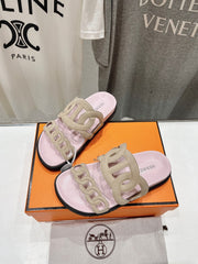 EXTRA SANDAL PASTEL PINK CALFSKIN