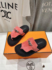 EMPIRE SANDAL BLACK MIX PINK SUEDE