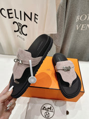 EMPIRE SANDAL BLACK MIX LIGHT GRAY SUEDE