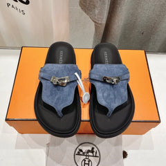 EMPIRE SANDAL BLACK MIX STONE SUEDE