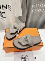 EMPIRE SANDAL LIGHT GRAY SUEDE