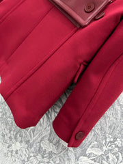 Gucci Suit Jacket Red Wool
