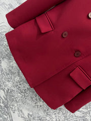Gucci Suit Jacket Red Wool
