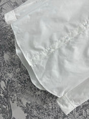 Loewe Logo Embroidered Shirt White Cotton