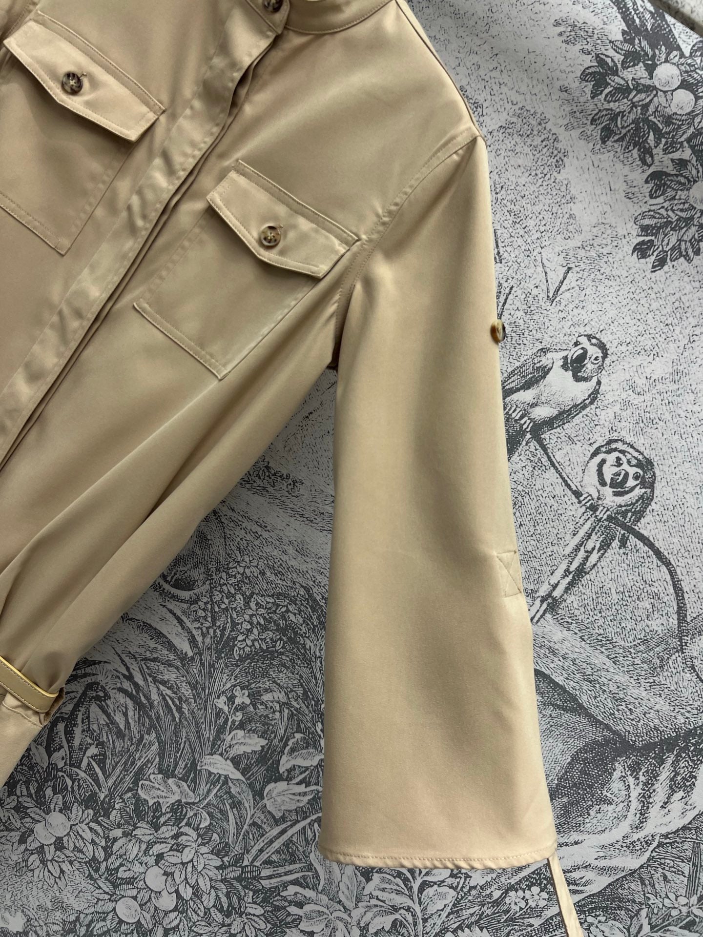 Loewe Dress Kaki Polyester Fiber