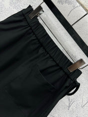 Loewe 25 Pleated Short Skirt Black Polyester Fiber