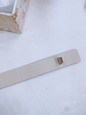 DIOR 25S BELT 25 MM IN WHITE CALFSKIN 561820