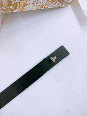 DIOR 25S BELT 25 MM IN BLACK CALFSKIN 561821