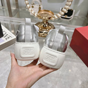 VIV' UP SNEAKERS IN SLIVER PATENT CALFSKIN