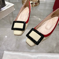 ROGER VIVIER 25S TROMPETTE BALLERINAS 25MM IN IVORY CALFSKIN